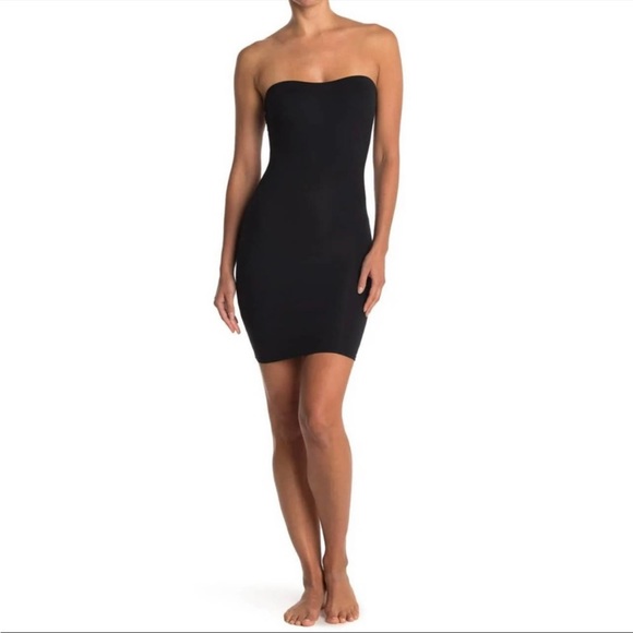 SPANX Other - Spanx Black Simplicity Strapless
Shapewear Slip Dress Synthetic Size M